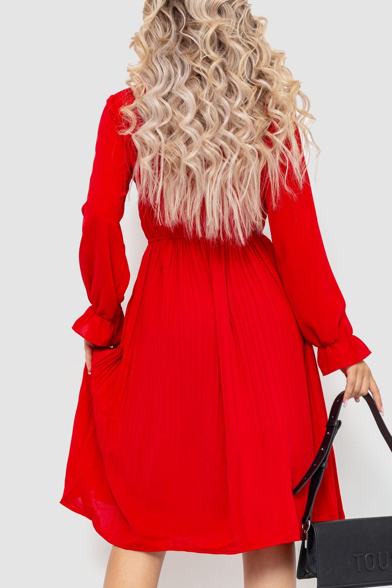 Платье нарядное, цвет красный, 204R602 — изображение 4