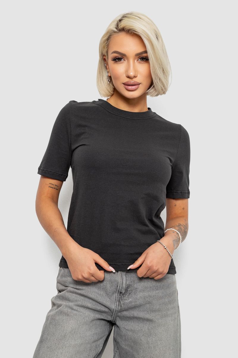 Футболка женская однотонная