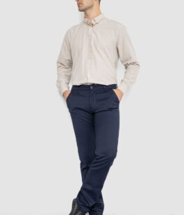 Брюки мужские классические, цвет темно-синий, 244RFH313-2