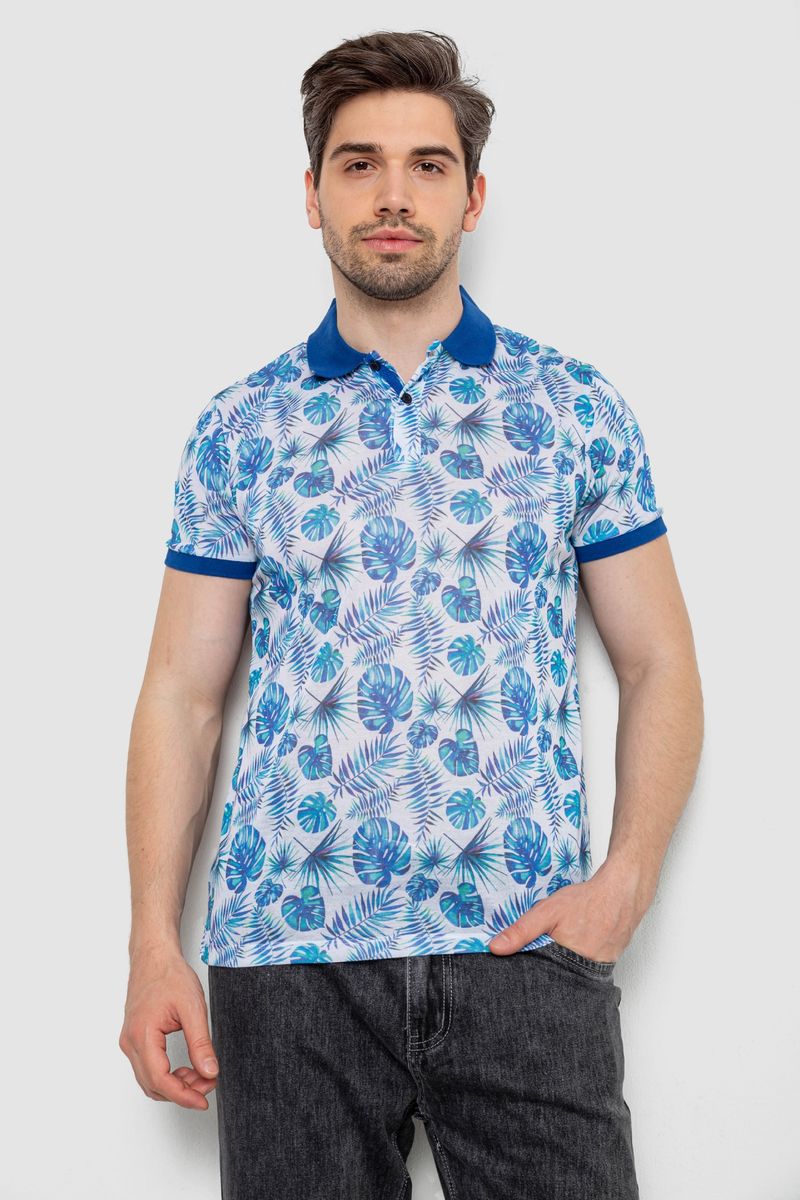 Поло мужское с принтом