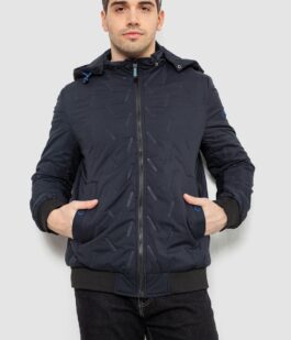 Куртка мужская демисезонная с капюшоном, цвет синий, 244RL-9882AL