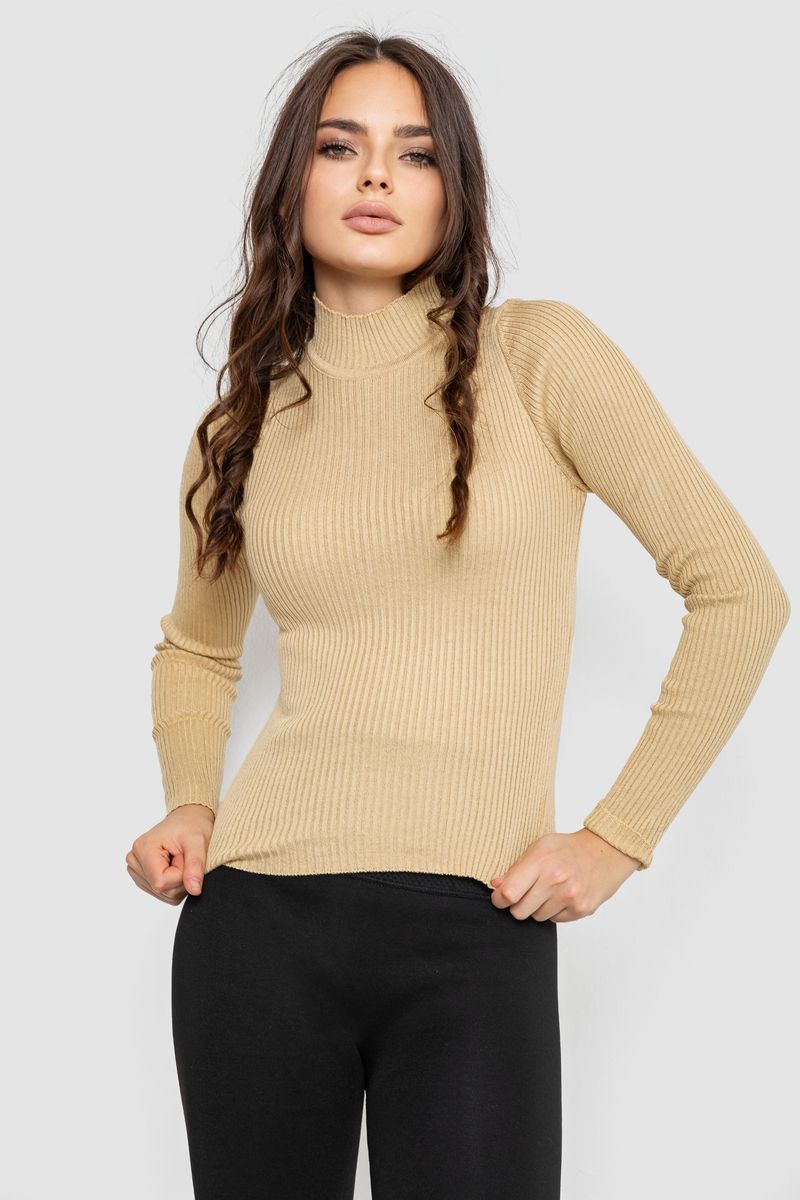 Водолазка женская в рубчик