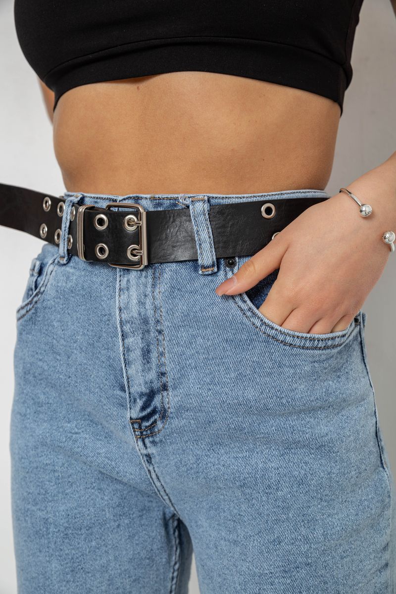 Джинсы женские MOM стрейч, цвет голубой, 244R00266 — изображение 5