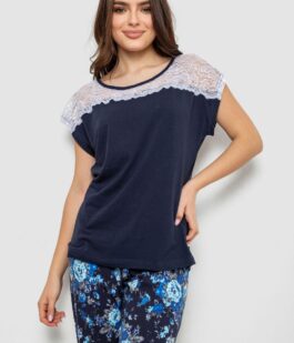 Пижама женская с принтом, цвет синий, 243R1484-003