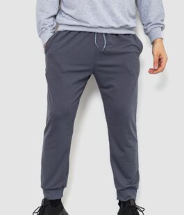 Спортивные штаны мужские двухнитка, цвет серый, 241R8005