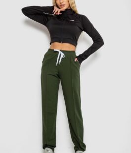 Спорт штани женские, цвет хаки, 247R4670-1