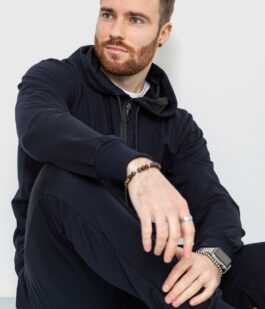 Спорт костюм мужской демисезонный, цвет темно-синий, 241R175