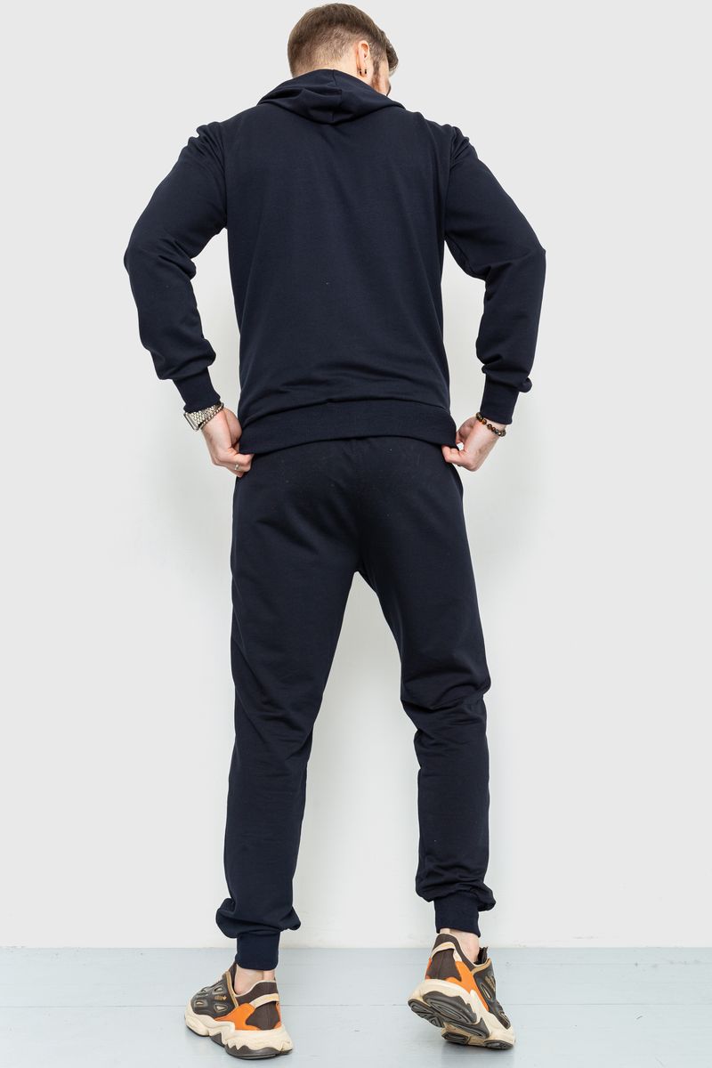 Спорт костюм мужской демисезонный, цвет темно-синий, 241R175 — изображение 4