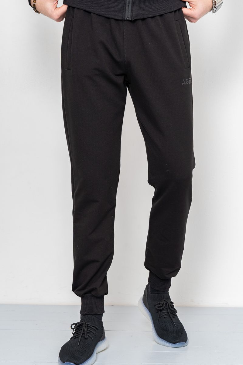 Спорт костюм мужской демисезонный, цвет черный, 241R175 — изображение 5