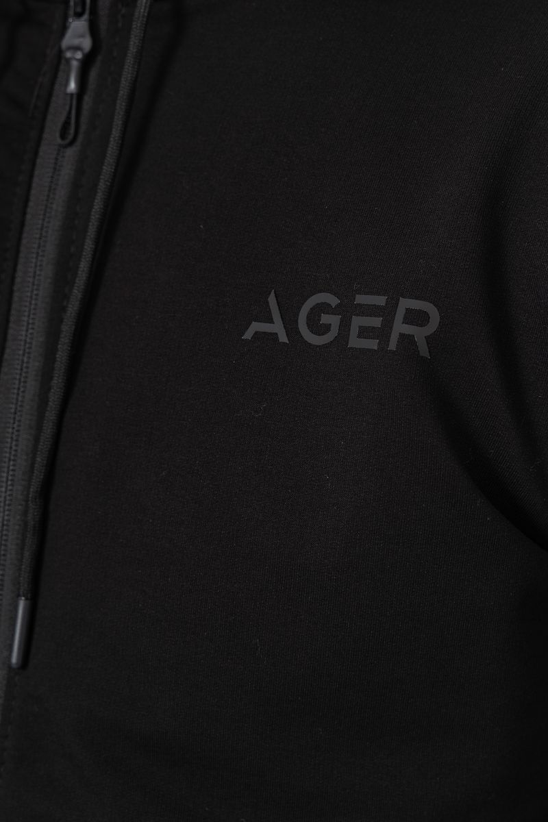 Спорт костюм мужской демисезонный, цвет черный, 241R175 — изображение 9