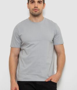 Футболка мужская однотонная, цвет светло-серый, 238R155
