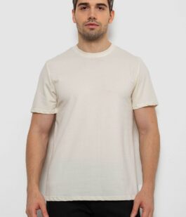 Футболка мужская однотонная, цвет кремовый, 238R155