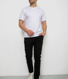 Футболка мужская однотонная, цвет белый, 238R155