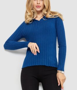 Кофта женская однотонная, цвет синий, 204R018