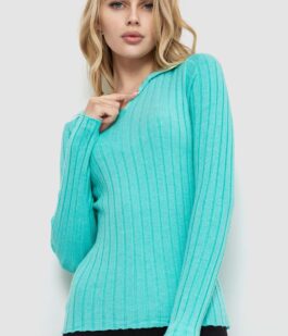 Кофта женская однотонная, цвет мятный, 204R018