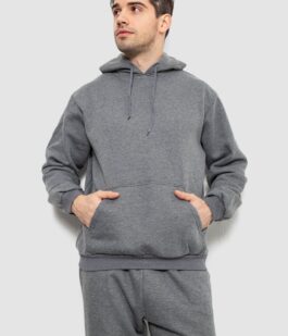 Спортивный костюм мужской на флисе, цвет серый, 244R9162