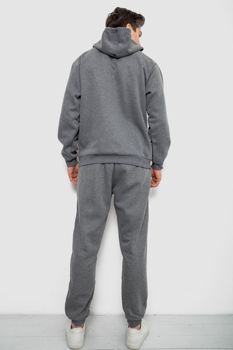 Спортивный костюм мужской на флисе, цвет серый, 244R9162 — изображение 4