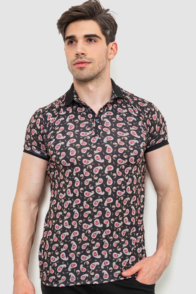 Поло мужское с принтом