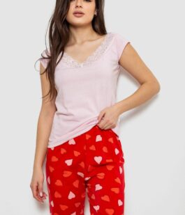 Пижама женская, цвет розовый, 243R1484-025