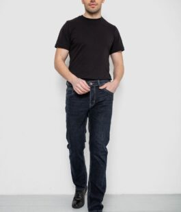 Джинсы мужские демисезонные, цвет темно-синий, 243R8136