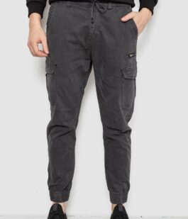 Штаны мужские однотонные, цвет серый, 244R1693