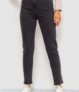 Джинсы женские стрейчевые, цвет темно-серый, 233R1810073