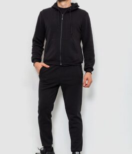 Спорт костюм мужский двухнитка, цвет черный, 119R200-5