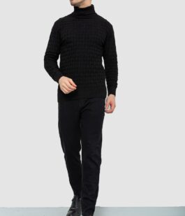 Гольф-свитер мужской, цвет черный, 161R619