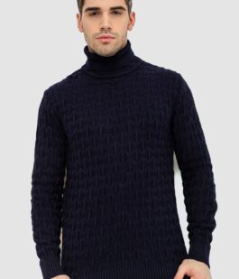 Гольф-свитер мужской, цвет темно-синий, 161R619