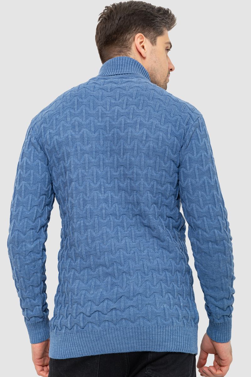 Гольф-свитер мужской, цвет джинс, 161R619 — изображение 4