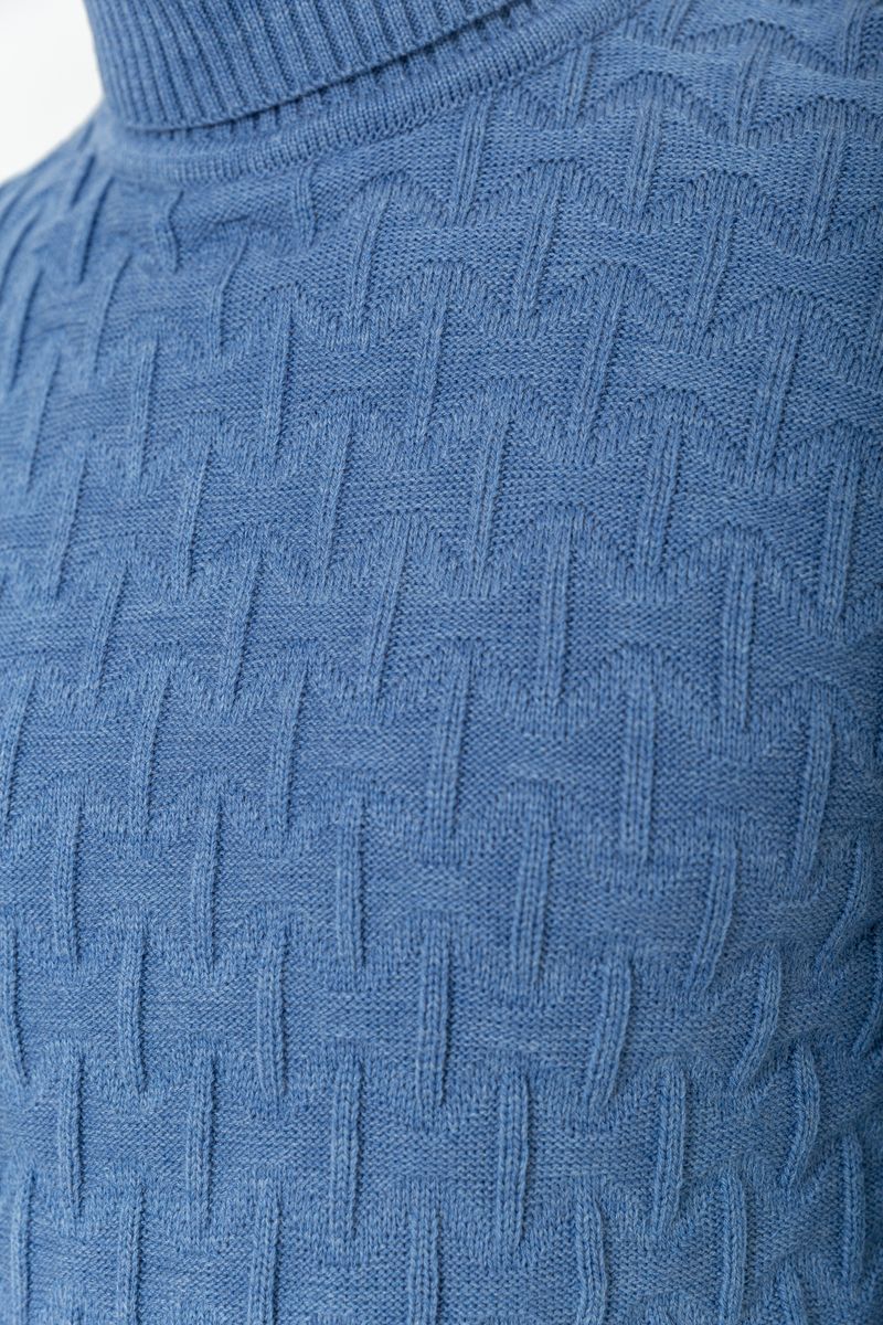 Гольф-свитер мужской, цвет джинс, 161R619 — изображение 5