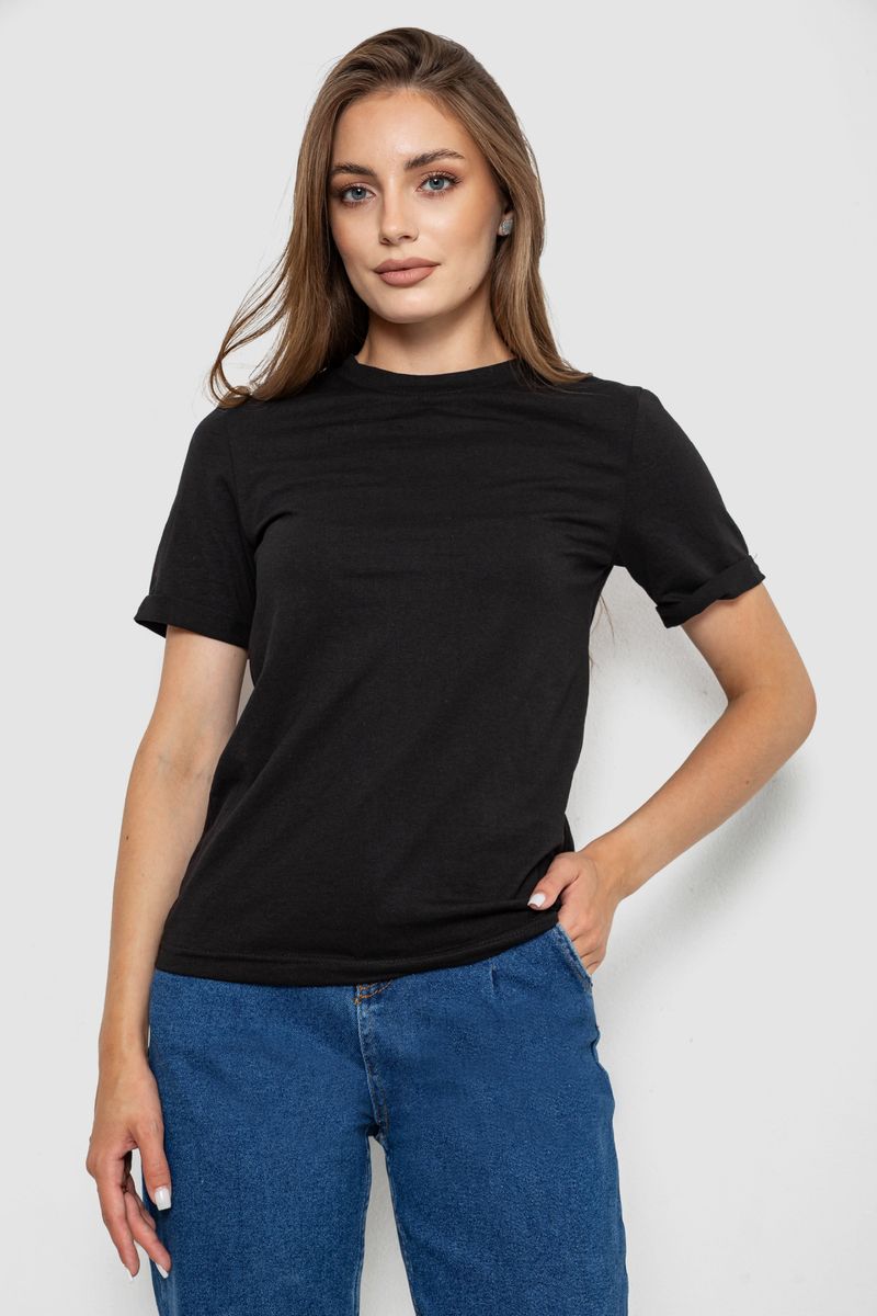 Футболка женская однотонная