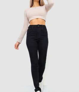 Джинсы женские стрейч 214R1443, цвет Черный