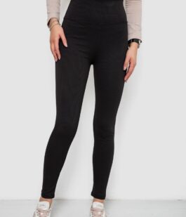 Лосины в рубчик, цвет черный, 238R58202