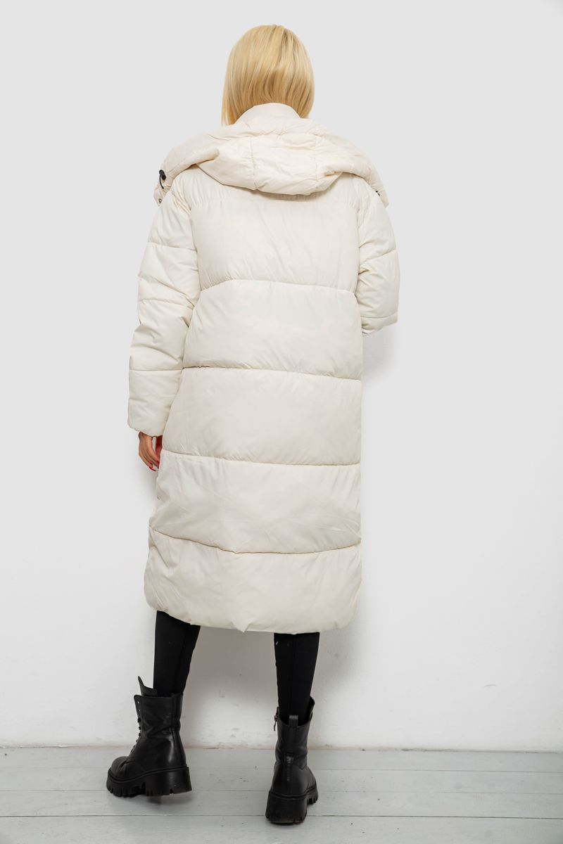 Куртка женская зимняя, цвет молочный, 244R667 — изображение 4
