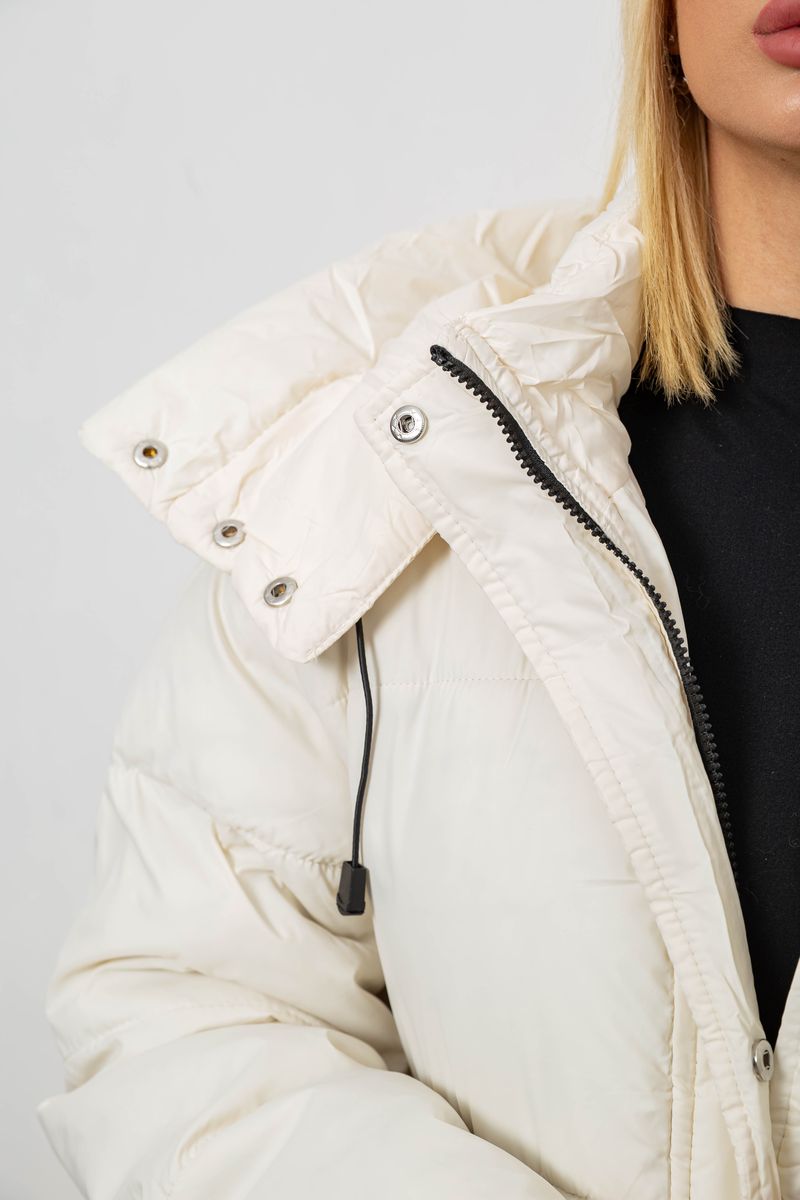 Куртка женская зимняя, цвет молочный, 244R667 — изображение 6