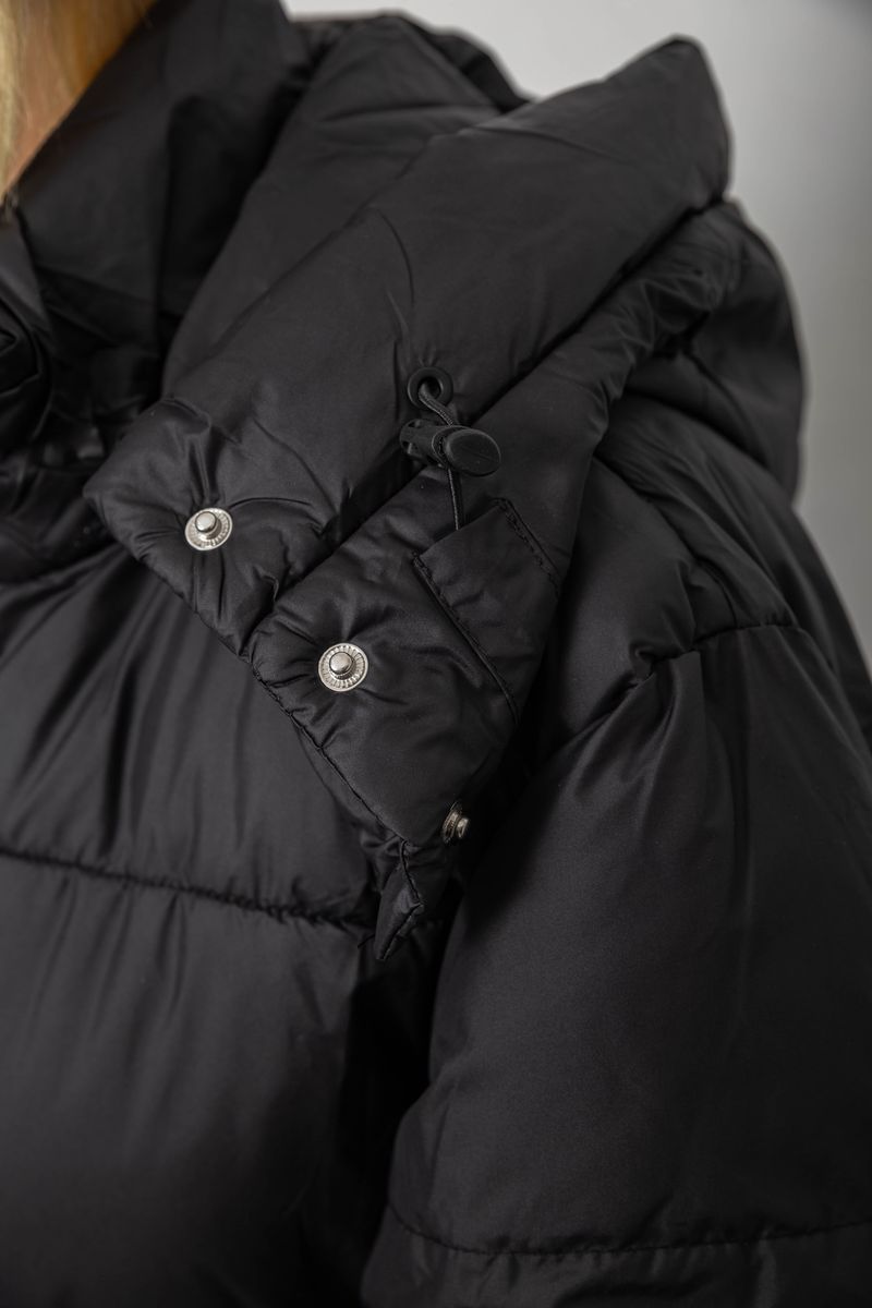 Куртка женская зимняя, цвет черный, 244R667 — изображение 7