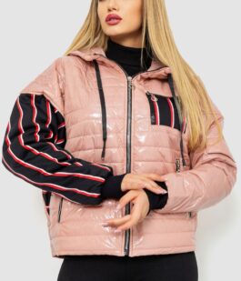 Куртка женская демисезонная, цвет пудровый, 102R5222