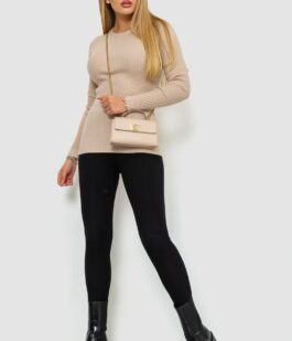 Кофта женская однотонная, цвет бежевый, 244R2031