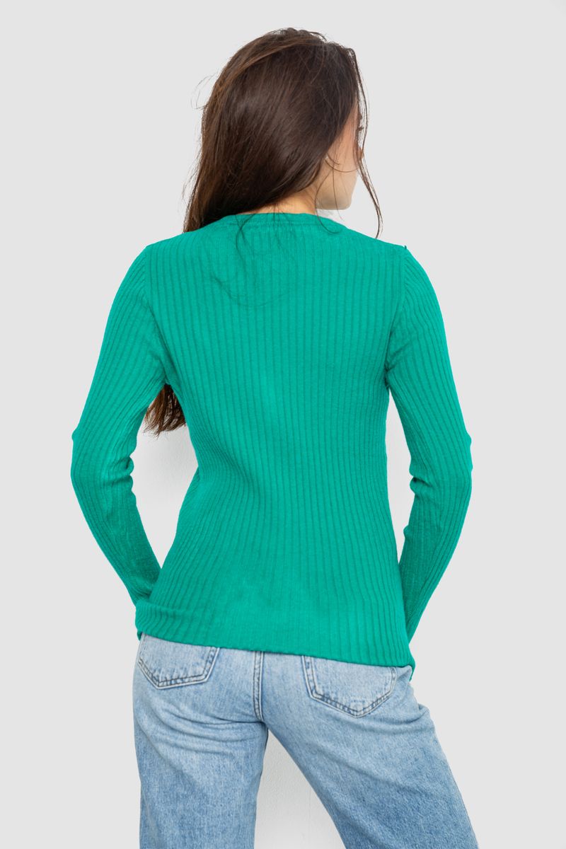 Кофта женская однотонная, цвет светло-зеленый, 244R2031 — изображение 4