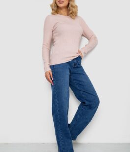 Кофта женская однотонная, цвет светло-розовый, 244R2031