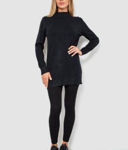 Свитер женский однотонный, цвет черный, 244R5550