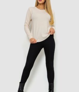 Кофта женский однотонный повседневный, цвет светло-бежевый, 244R2033