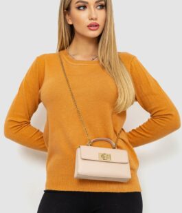 Кофта женский однотонный повседневный, цвет темно-бежевый, 244R2033