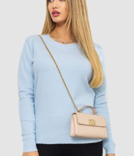 Кофта женский однотонный повседневный, цвет светло-голубой, 244R2033