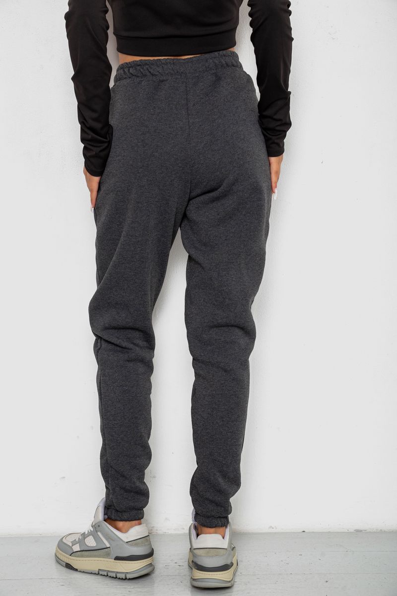 Спортивные штаны женские на флисе, цвет серый, 238R58671-1 — изображение 4