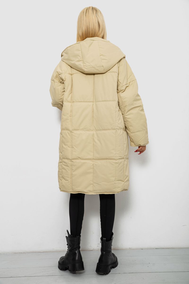 Куртка женская зимняя, цвет бежевый, 244R8832 — изображение 5