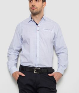 Рубашка мужская с принтом, цвет белый, 214R7172