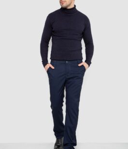 Брюки мужские, цвет темно-синий, 244R4203B