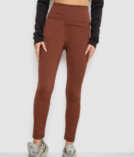 Лосины в рубчик, цвет коричневый, 221R607